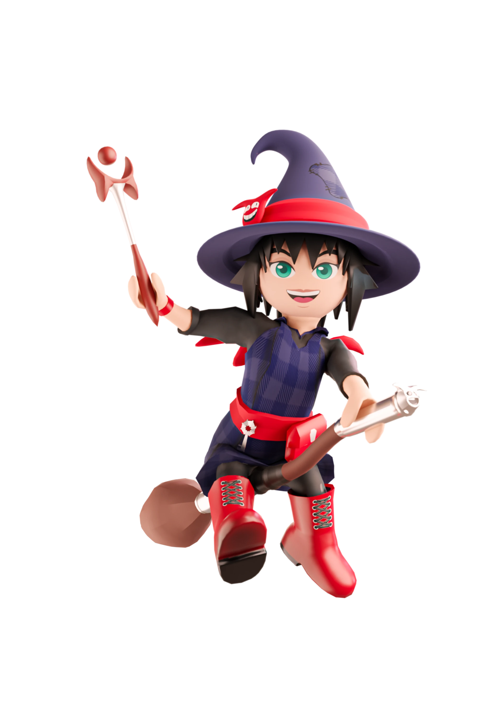 Witchy Hero Broom CG